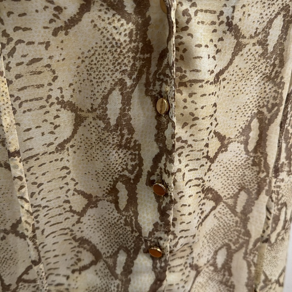 H&M animal print sleeveless blouse sz 8 - Picture 2 of 9